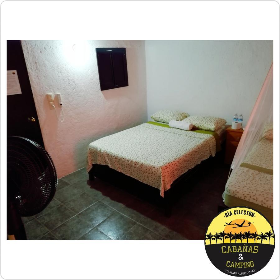 Cabanas Camping Ria Celestun Bagian luar foto