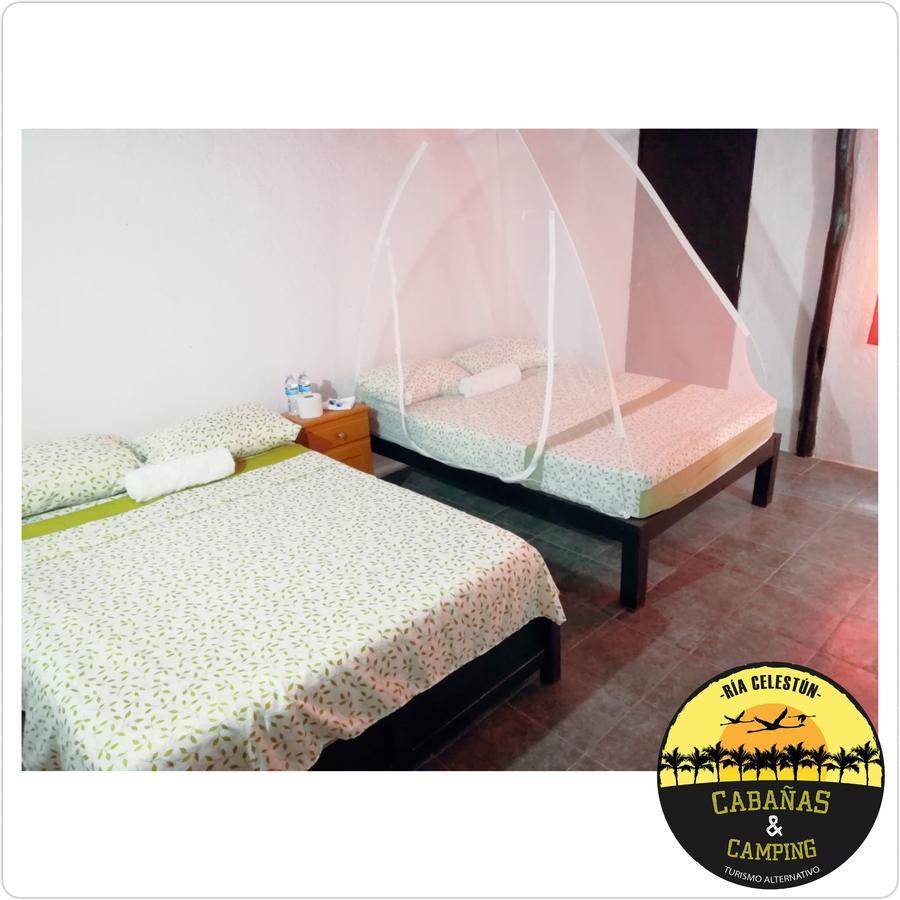 Cabanas Camping Ria Celestun Bagian luar foto