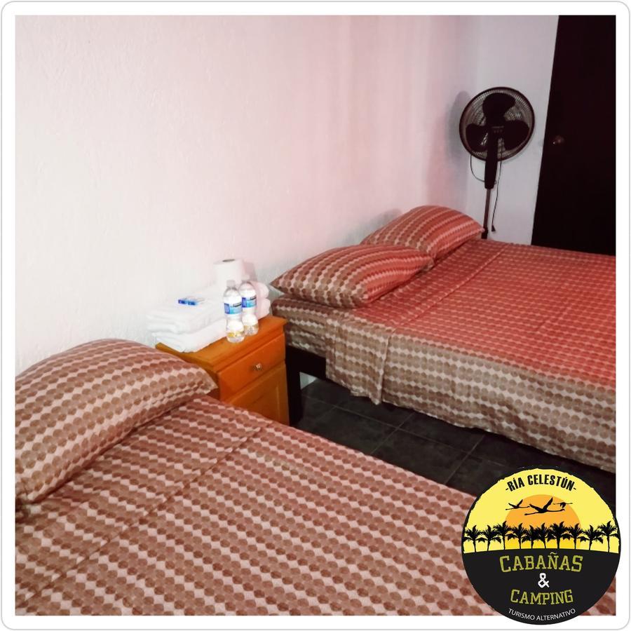 Cabanas Camping Ria Celestun Bagian luar foto